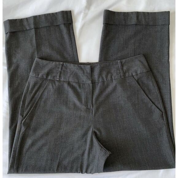Larry Levine Dress Pants Gray Womens Size 14 High Waisted Cuff - Picture 1 of 11